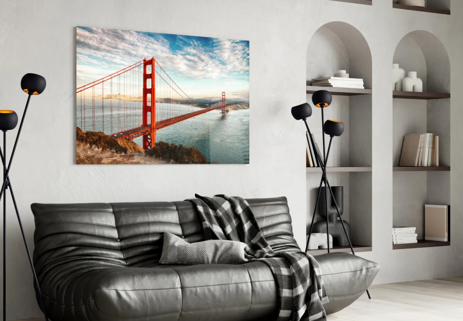 Golden Gate Bridge Glass Wall Art - Image 4