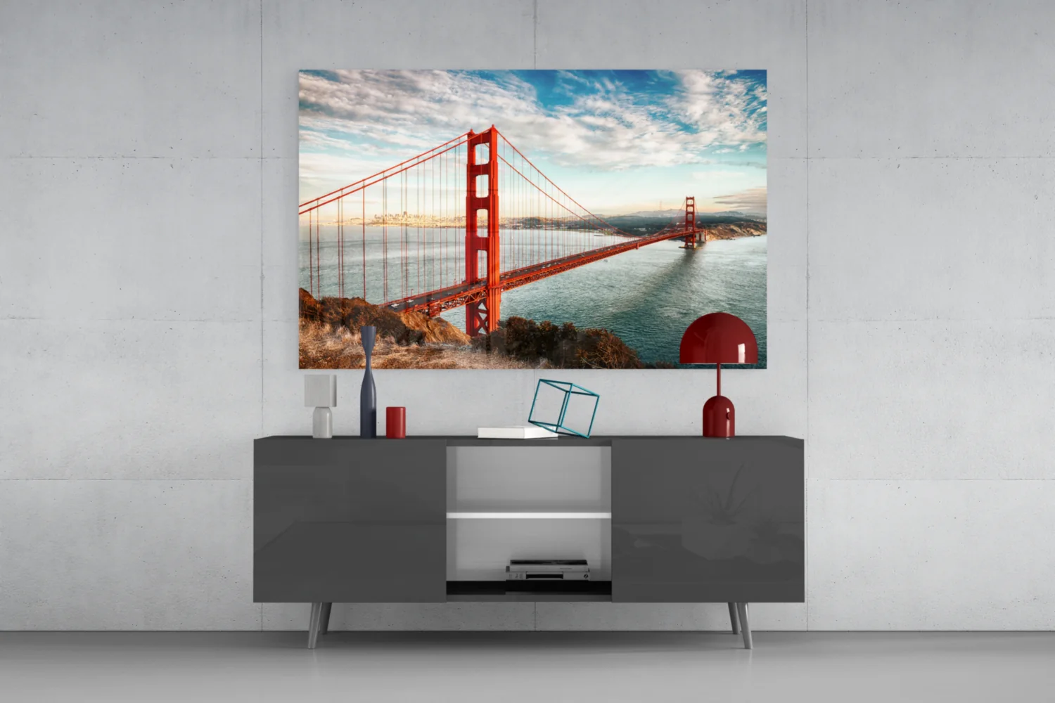 Golden Gate Bridge Glass Wall Art - Image 8