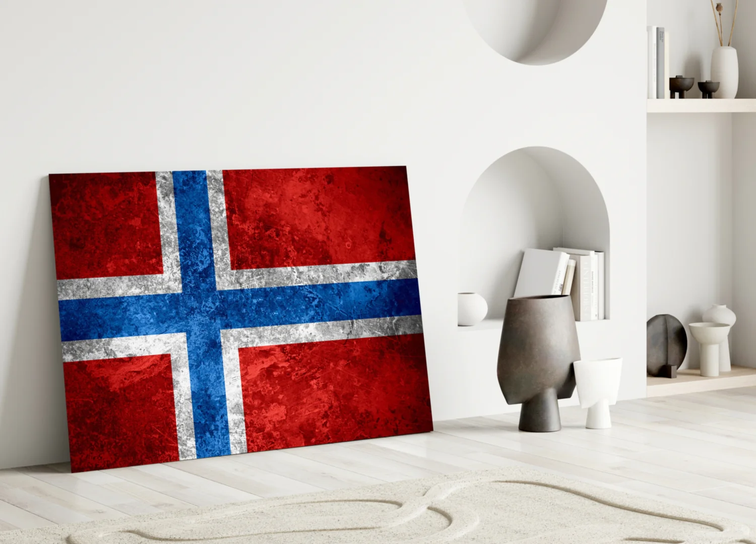 Flag of Norway Glass Wall Art - Image 3