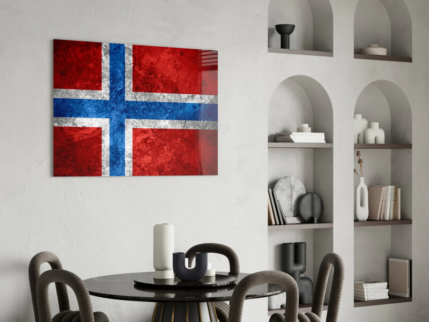 Flag of Norway Glass Wall Art - Image 5