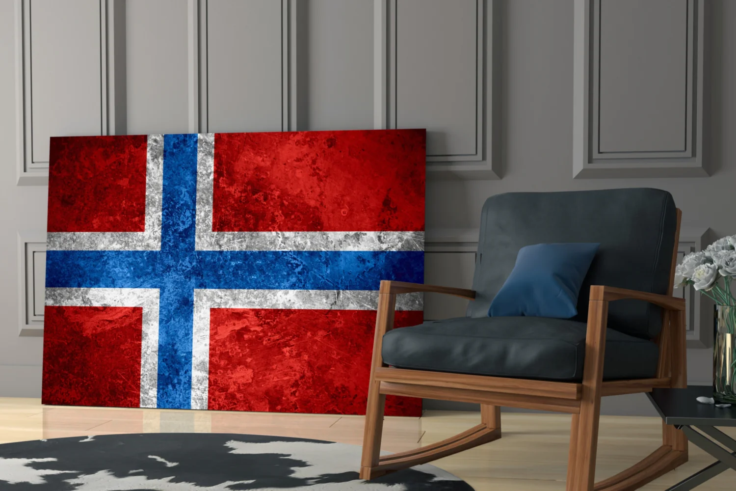 Flag of Norway Glass Wall Art - Image 6