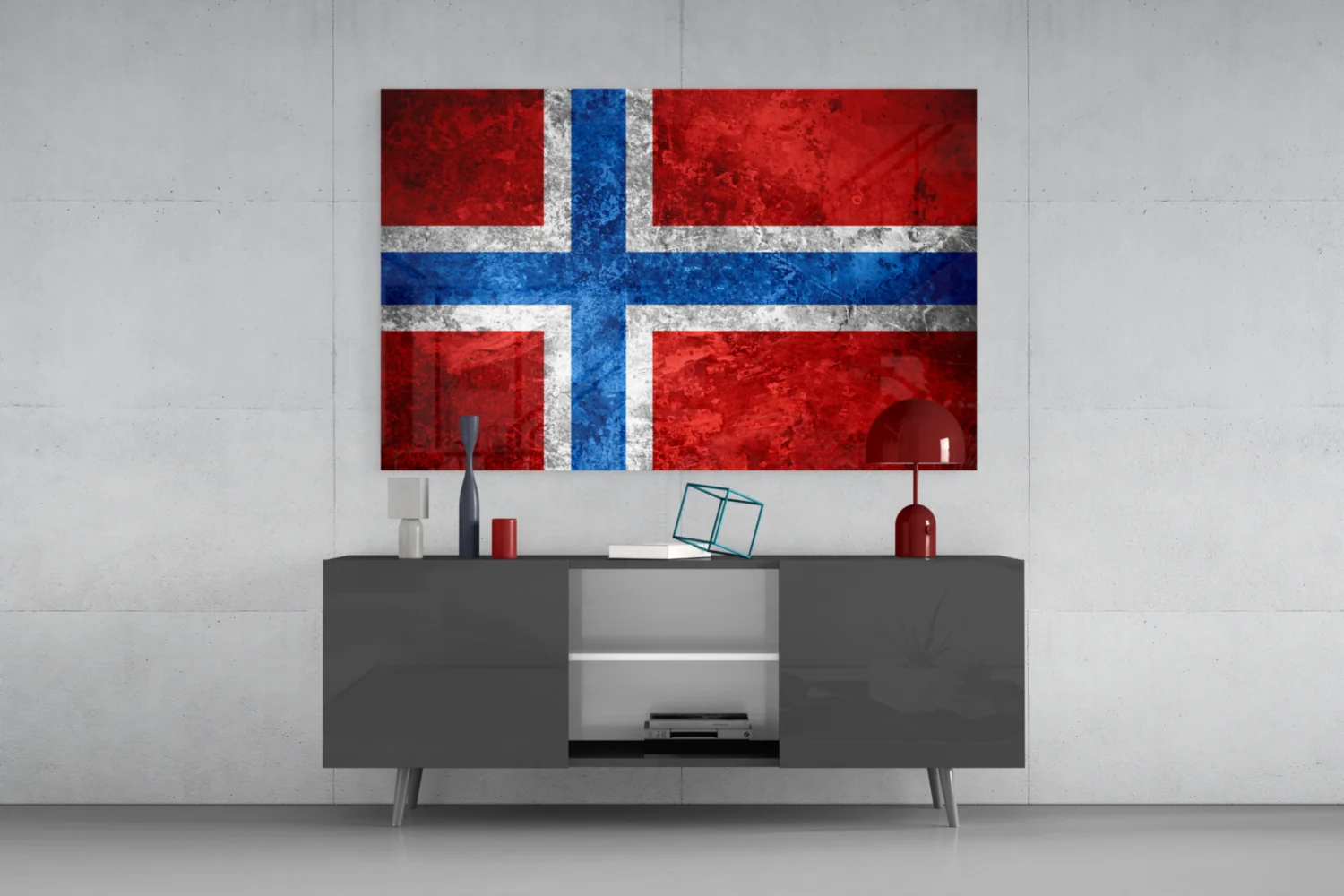 Flag of Norway Glass Wall Art - Image 8