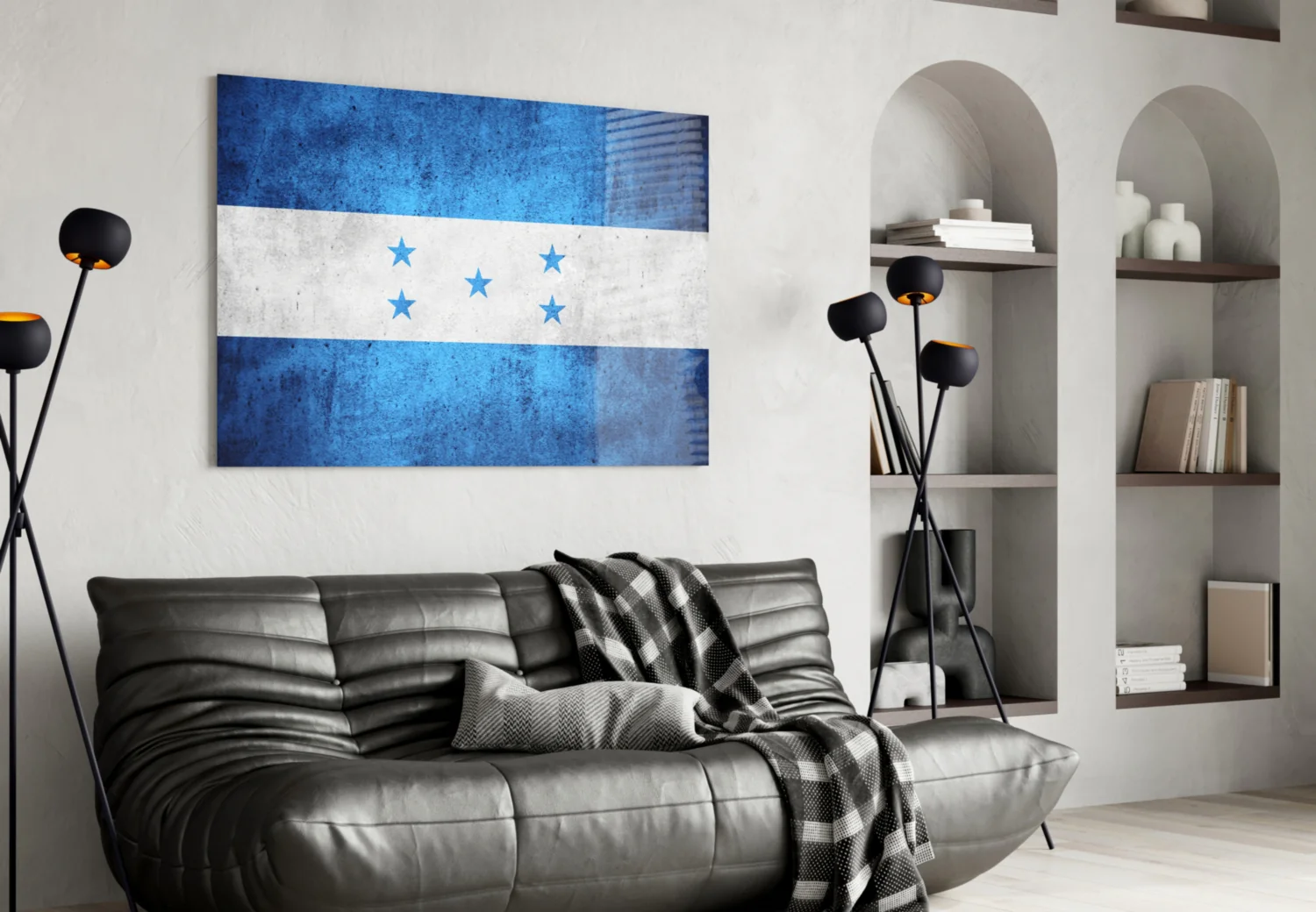 Flag of Honduras Glass Wall Art - Image 4