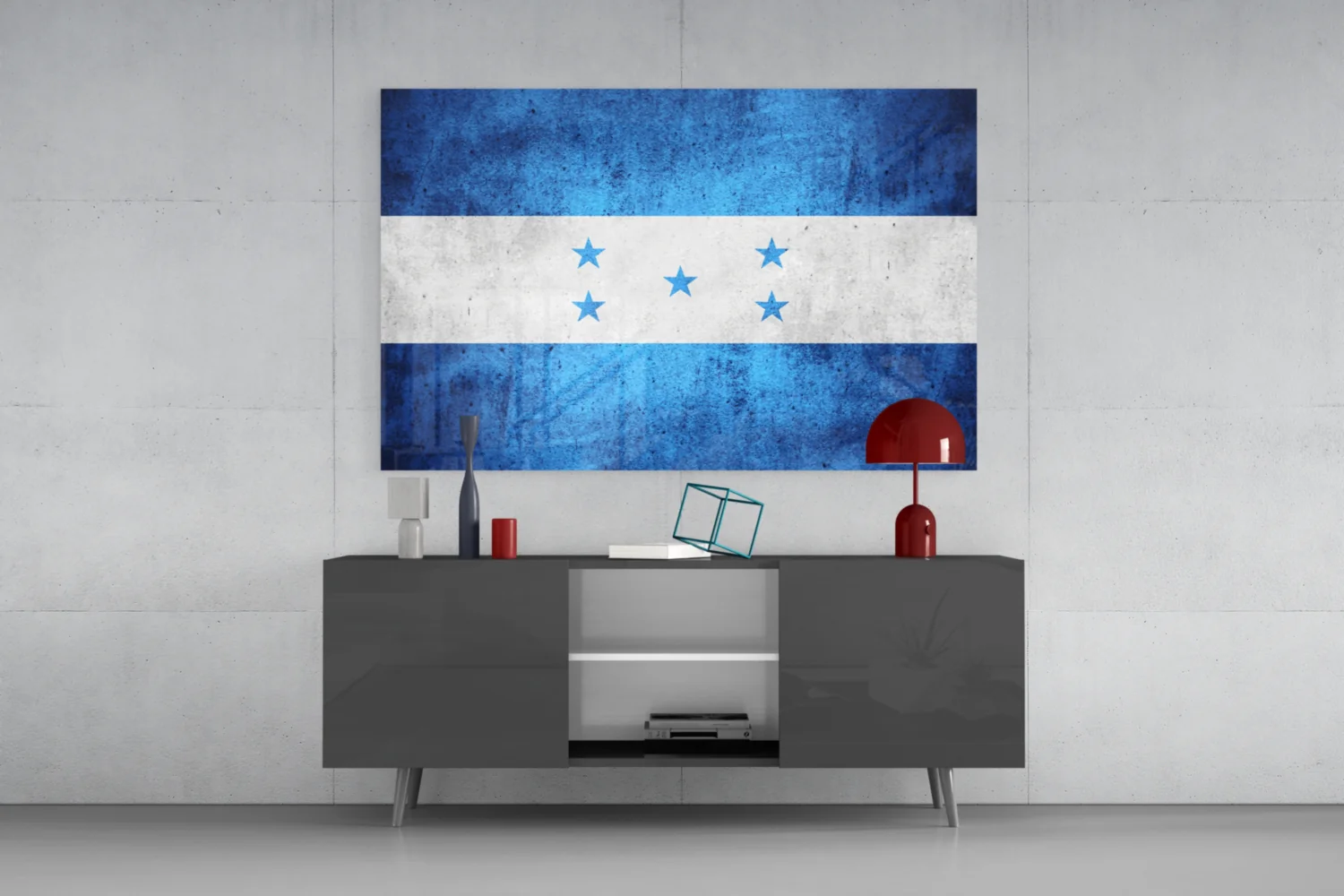 Flag of Honduras Glass Wall Art - Image 8