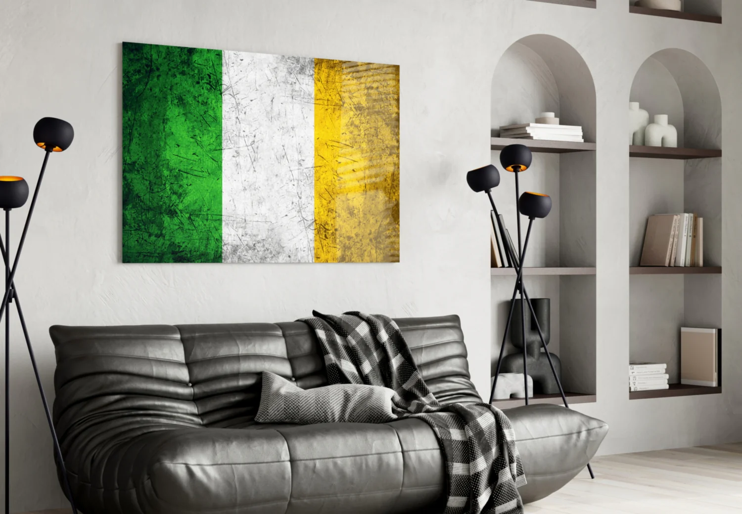 Flag of Ireland Glass Wall Art - Image 4