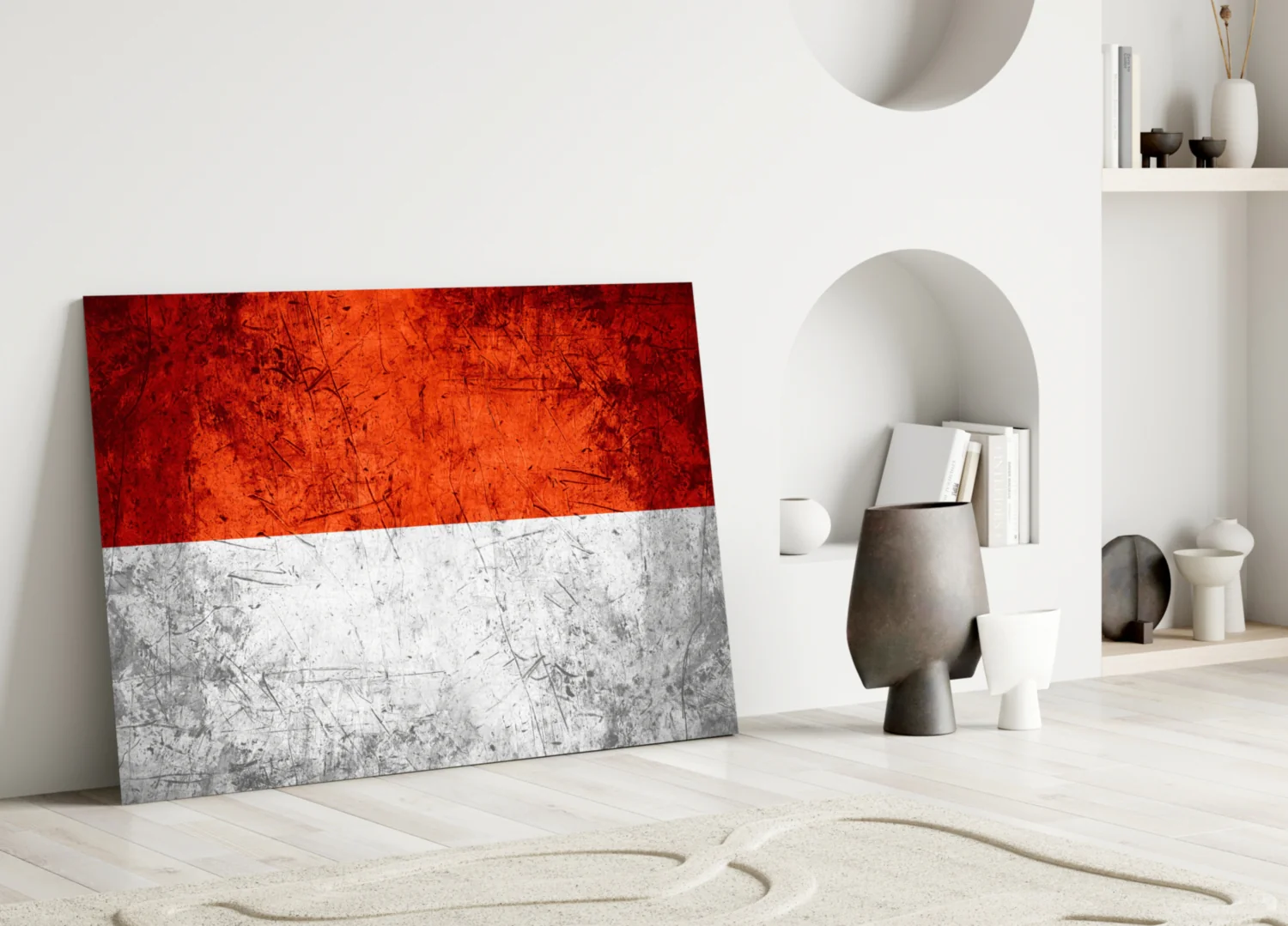 Flag of Indonesia Glass Wall Art - Image 3