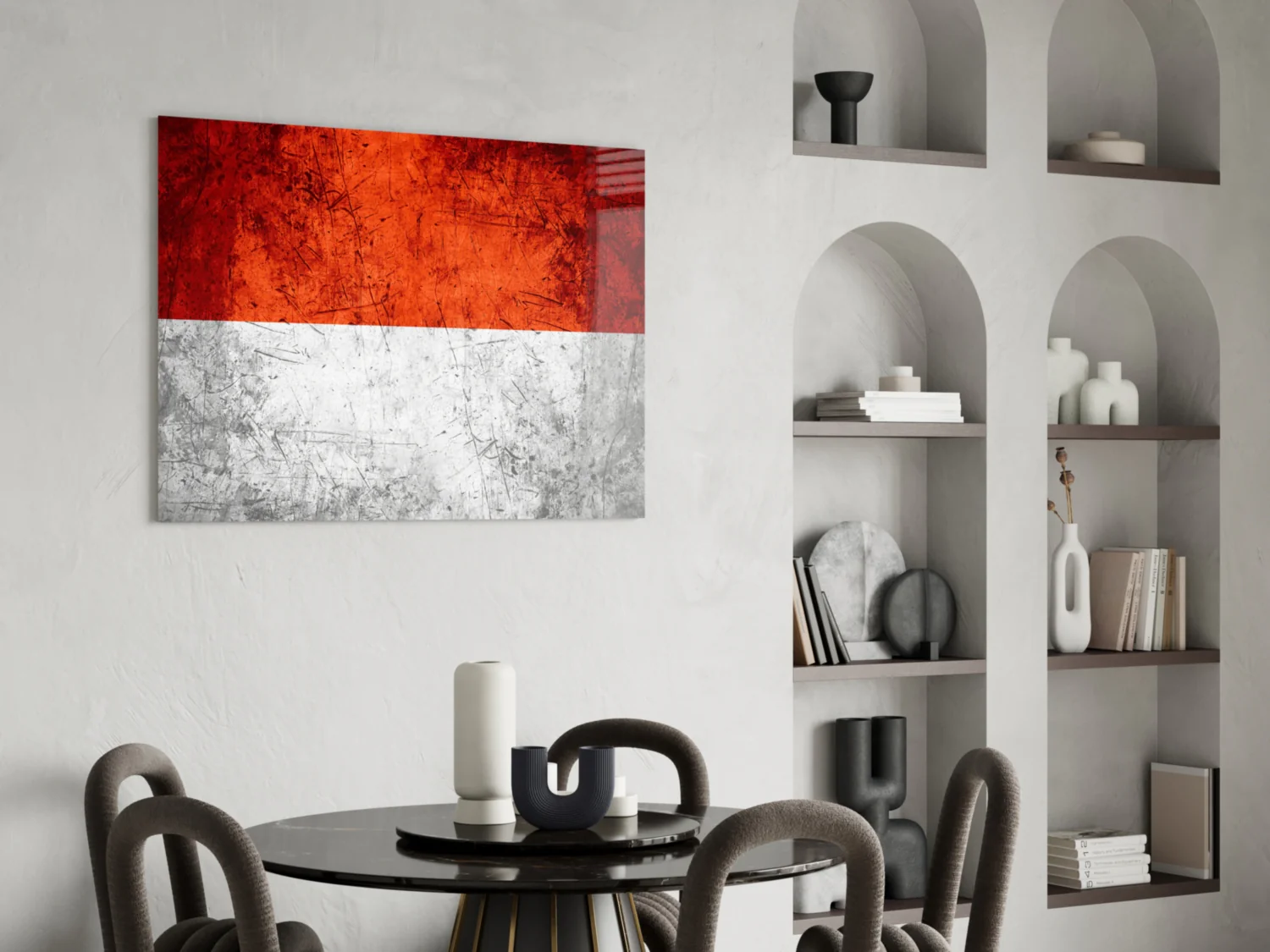 Flag of Indonesia Glass Wall Art - Image 5