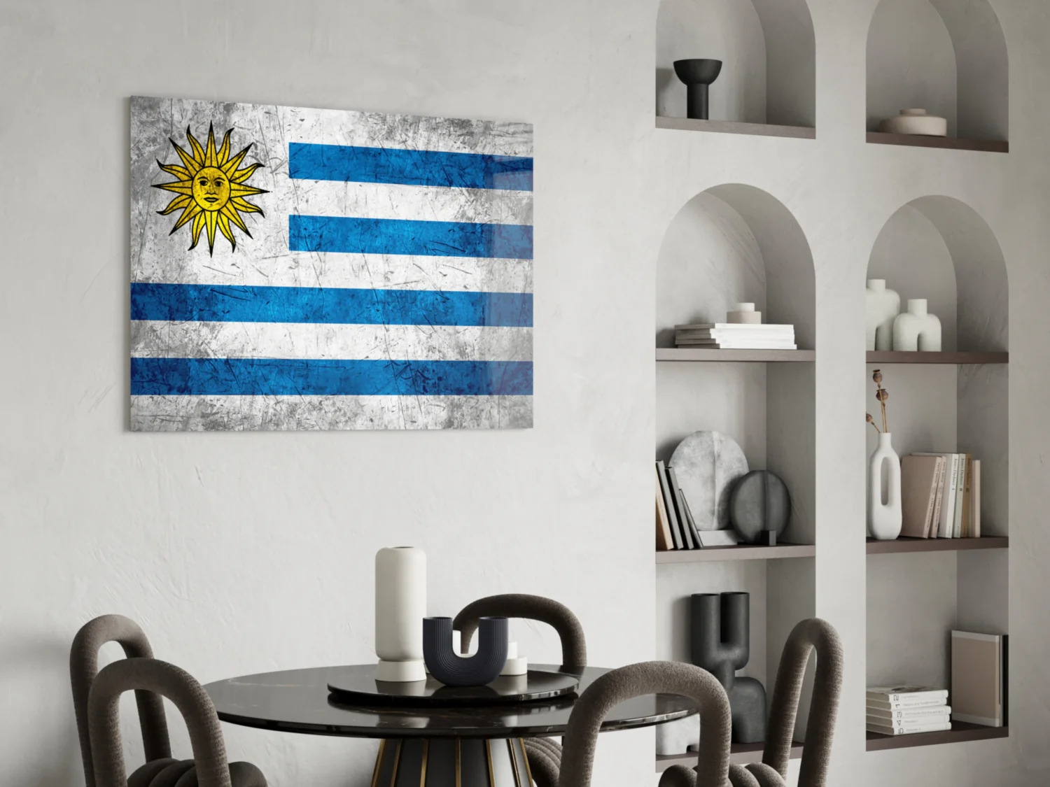 Flag of Uruguay Glass Wall Art - Image 5
