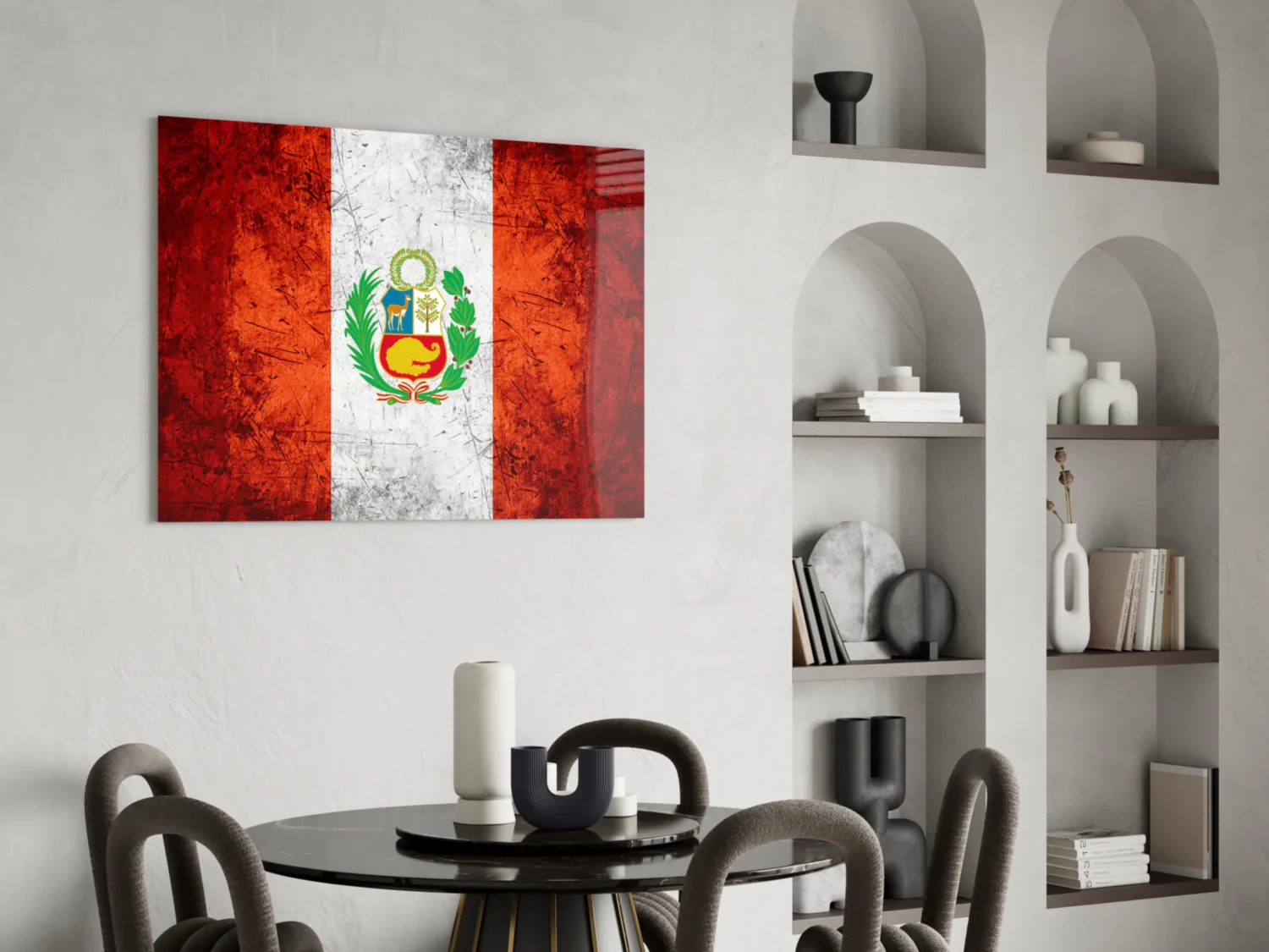 Flag of Peru Glass Wall Art - Image 5