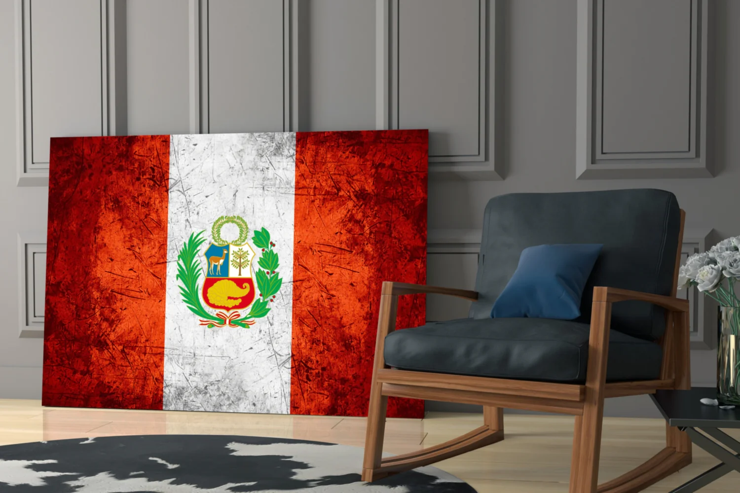 Flag of Peru Glass Wall Art - Image 6