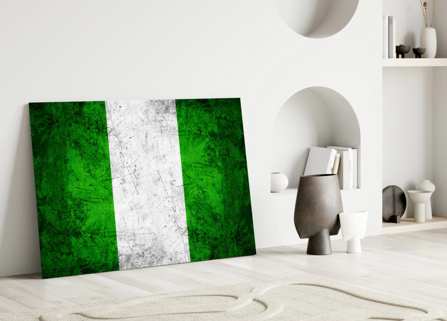 Flag of Nigeria Glass Wall Art - Image 3
