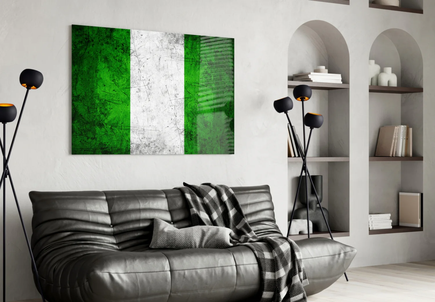 Flag of Nigeria Glass Wall Art - Image 4