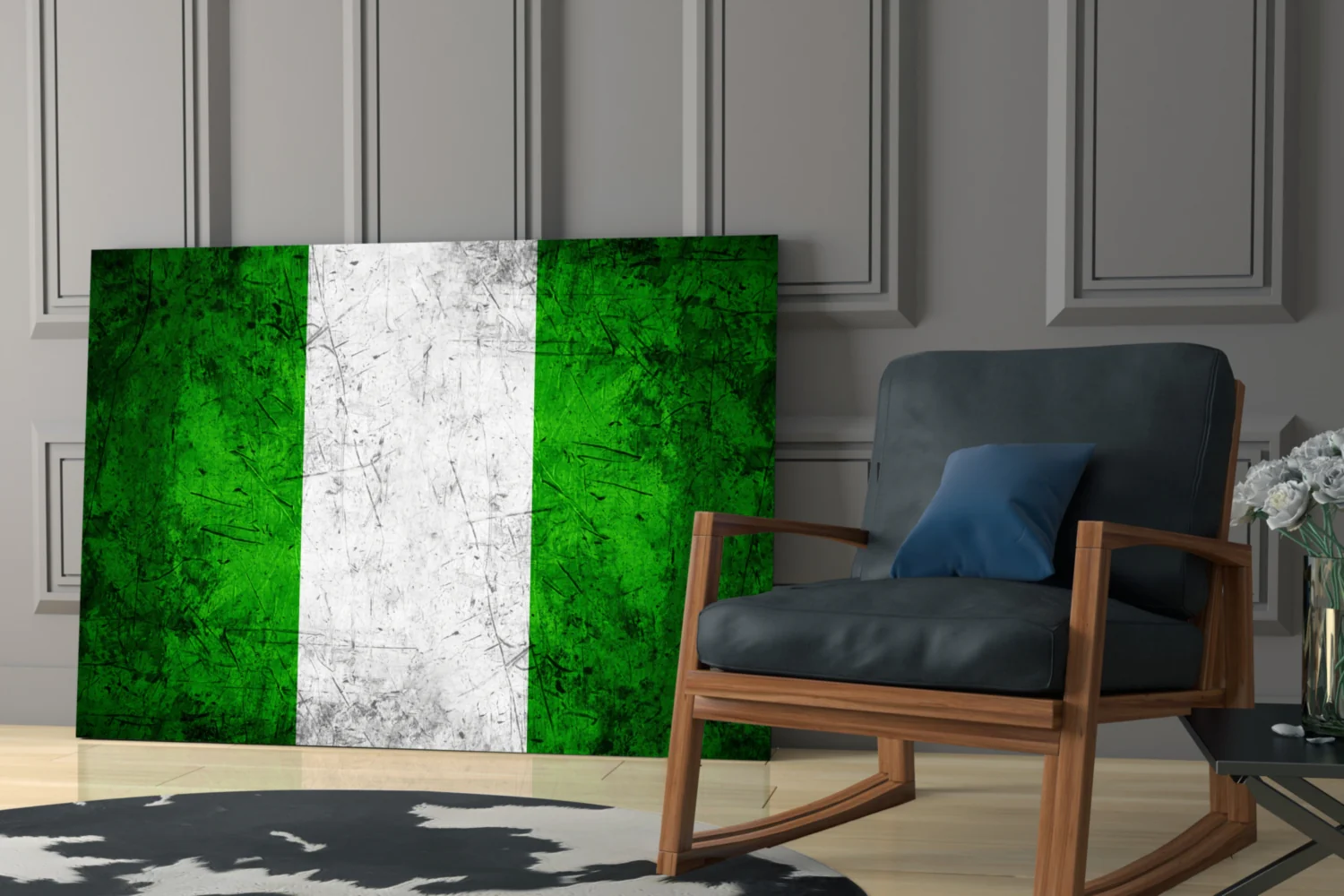Flag of Nigeria Glass Wall Art - Image 6