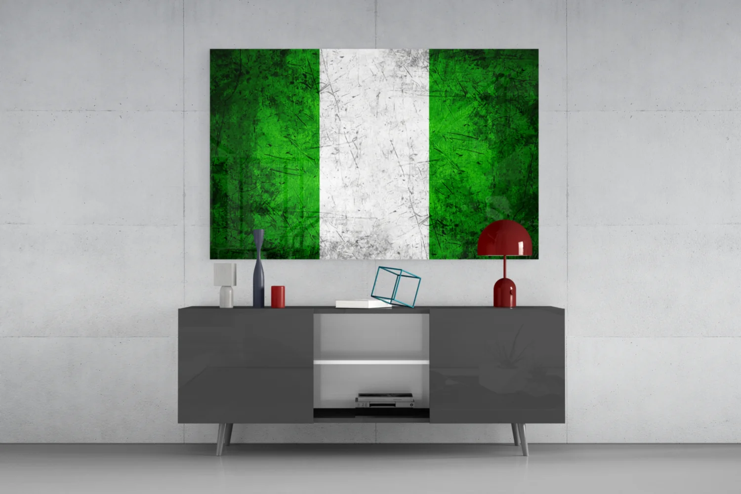 Flag of Nigeria Glass Wall Art - Image 8
