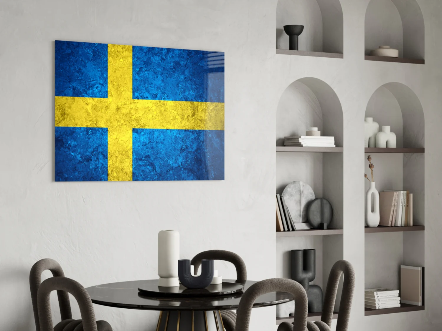 Flag of Sweden Glass Wall Art - Image 5
