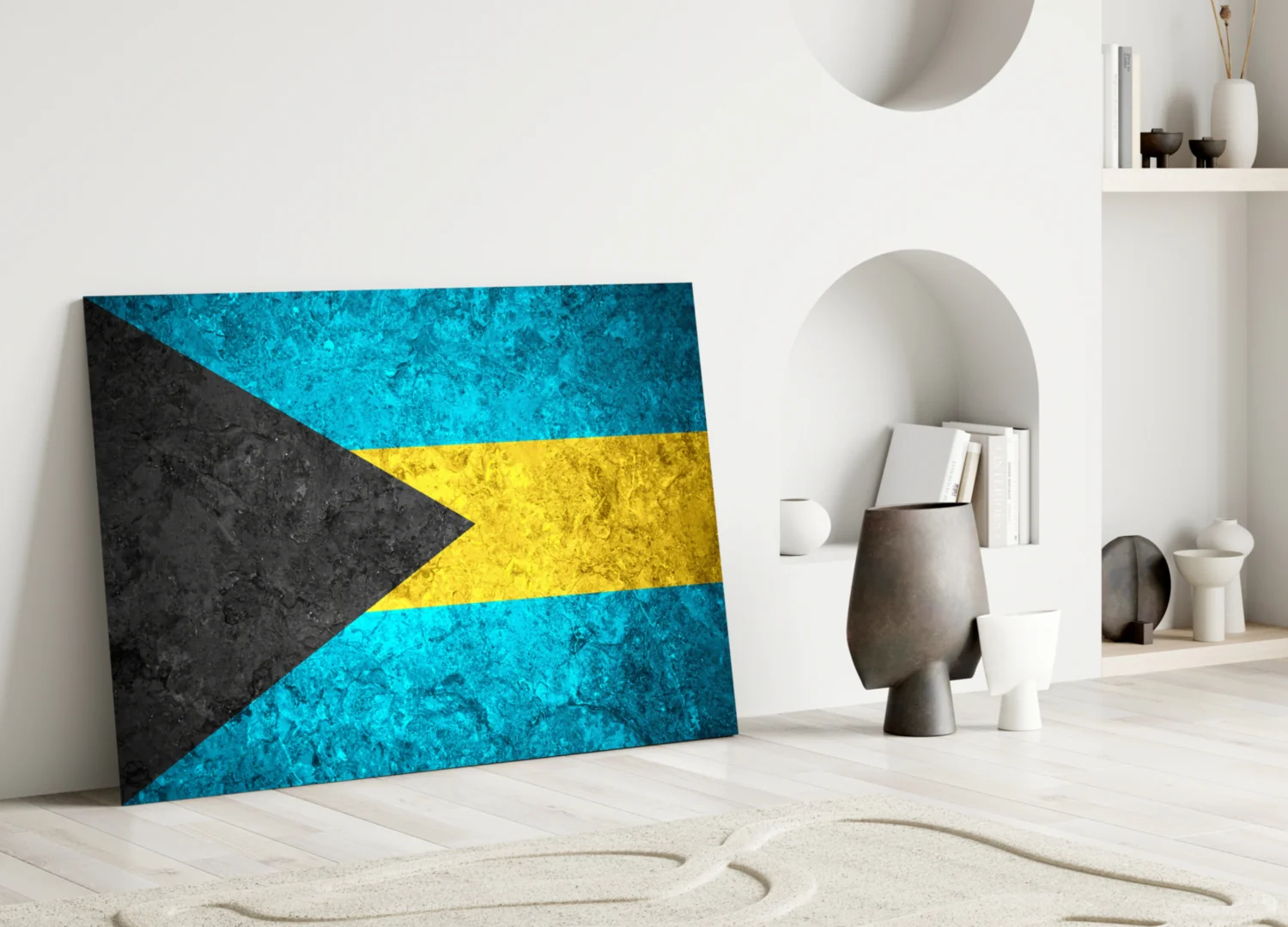 Flag of Bahamas Glass Wall Art - Image 3