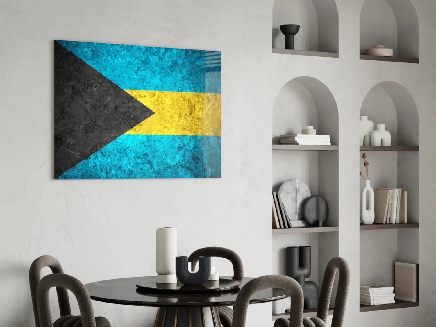 Flag of Bahamas Glass Wall Art - Image 5