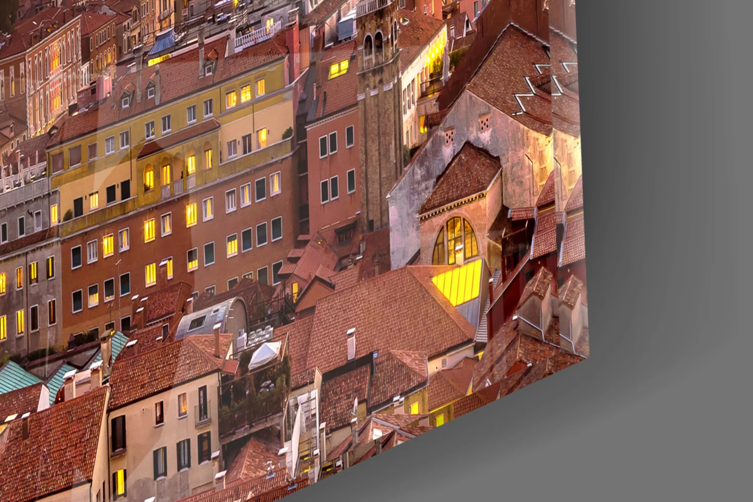Sunset in Venice Glass Wall Art - Image 7
