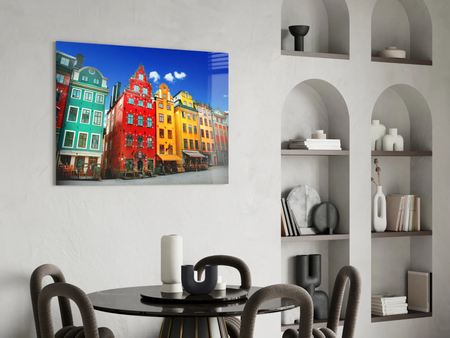 Stockholm House View Glass Wall Art - Image 5