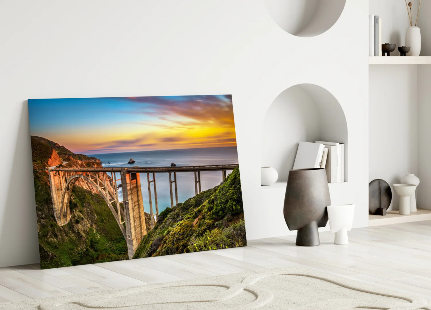 Bixby Creek Bridge Glass Wall Art - Image 3