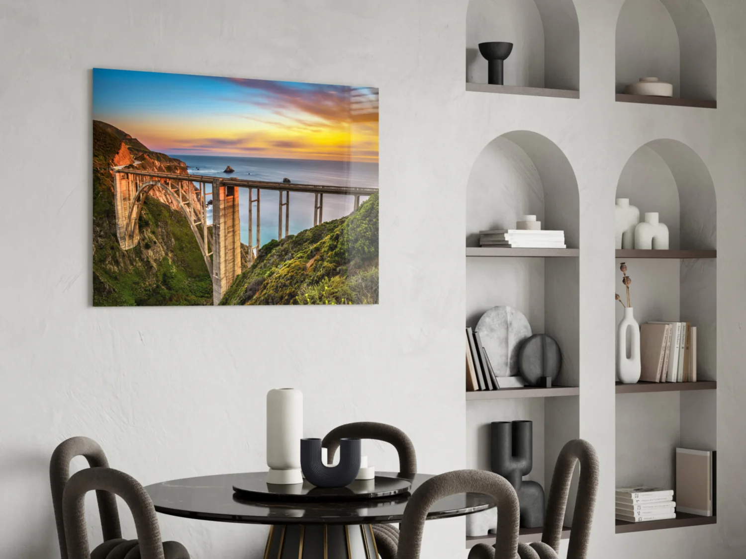 Bixby Creek Bridge Glass Wall Art - Image 5