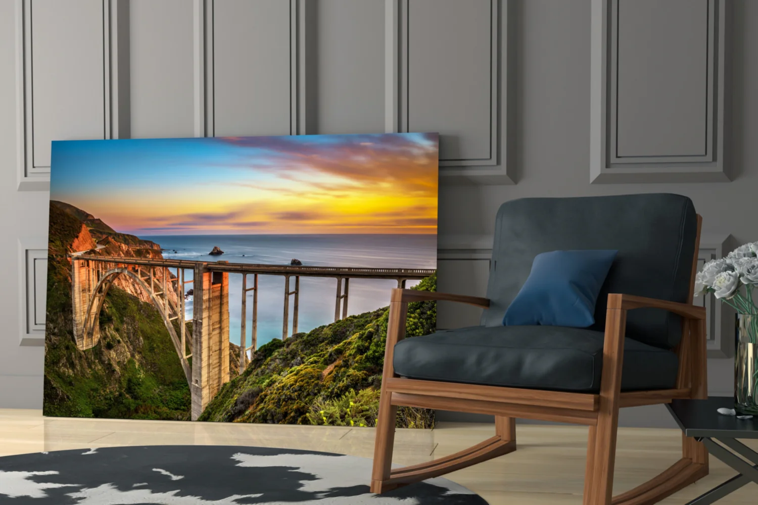 Bixby Creek Bridge Glass Wall Art - Image 6