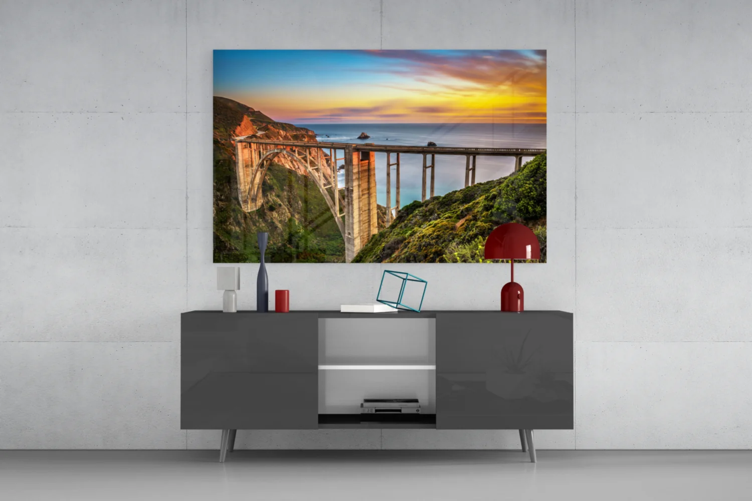 Bixby Creek Bridge Glass Wall Art - Image 8
