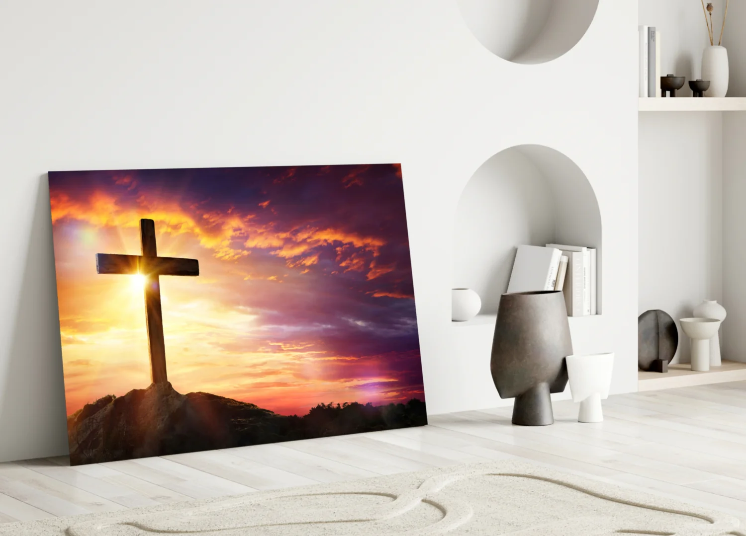 Cross Glass Wall Art - Image 3