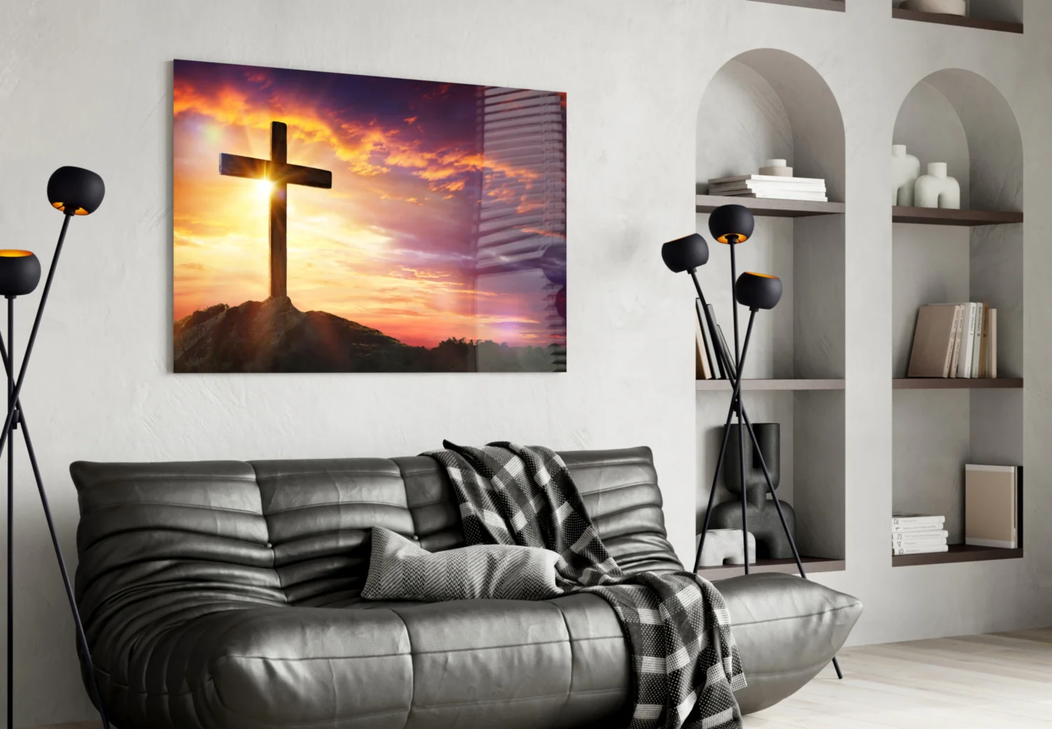 Cross Glass Wall Art - Image 4