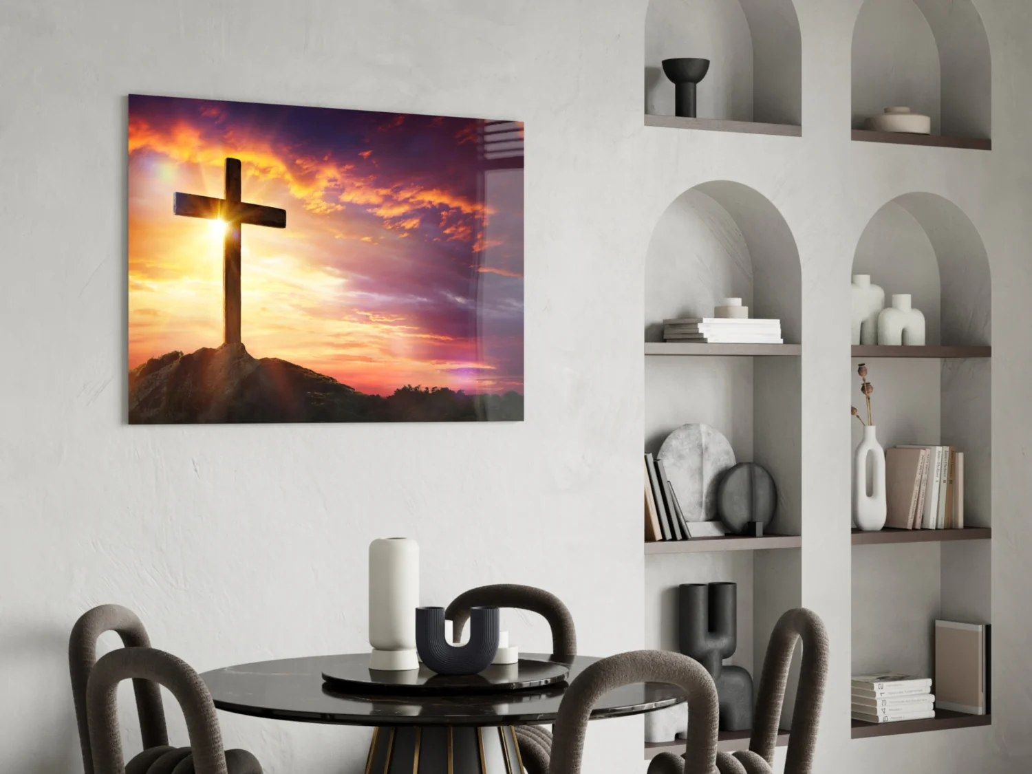 Cross Glass Wall Art - Image 5