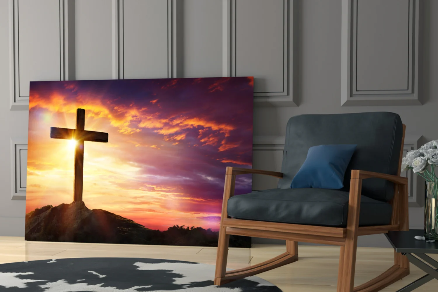 Cross Glass Wall Art - Image 6