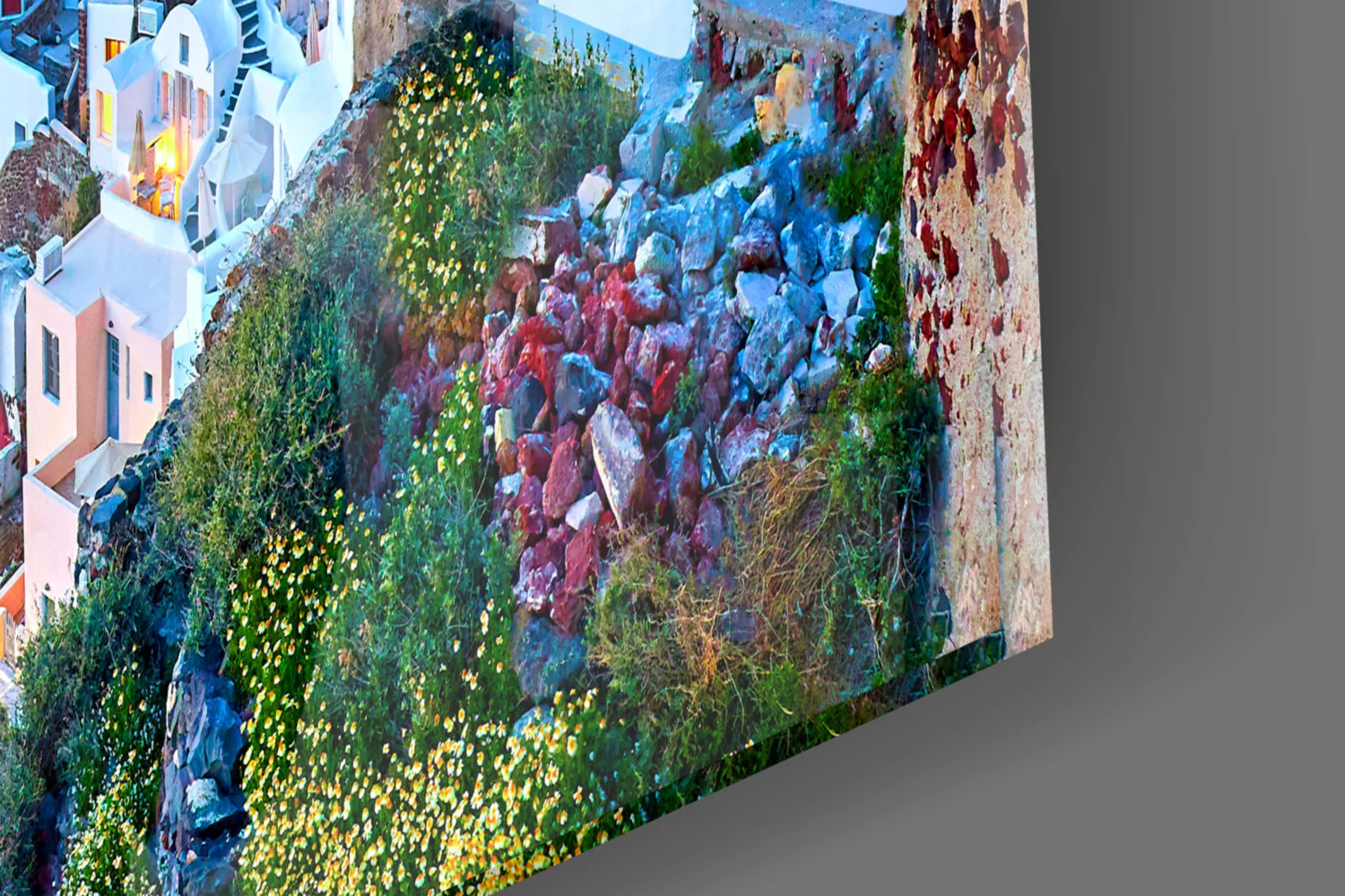 Santorini Glass Wall Art - Image 7