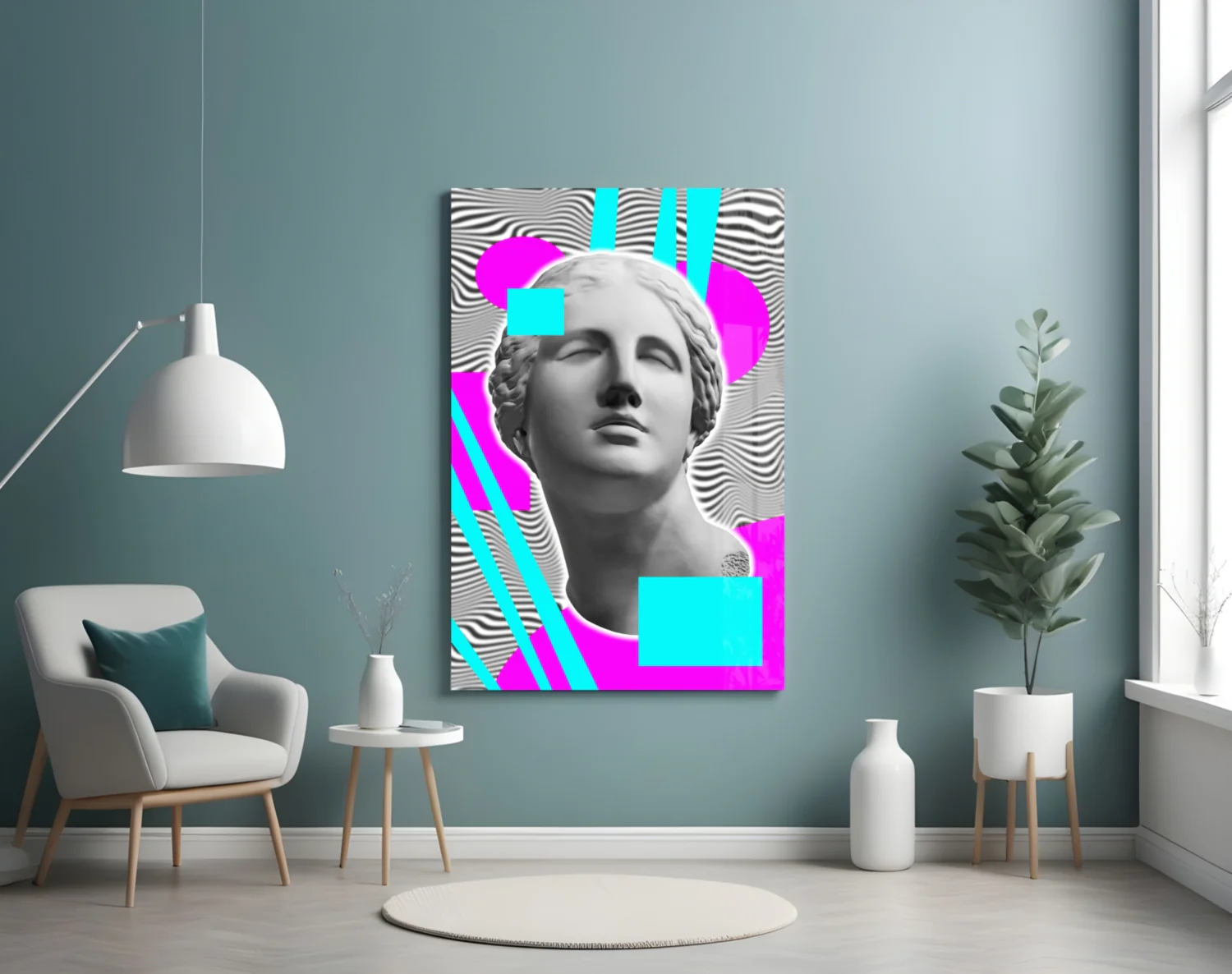 Abstract Art Glass Wall Art - Image 4