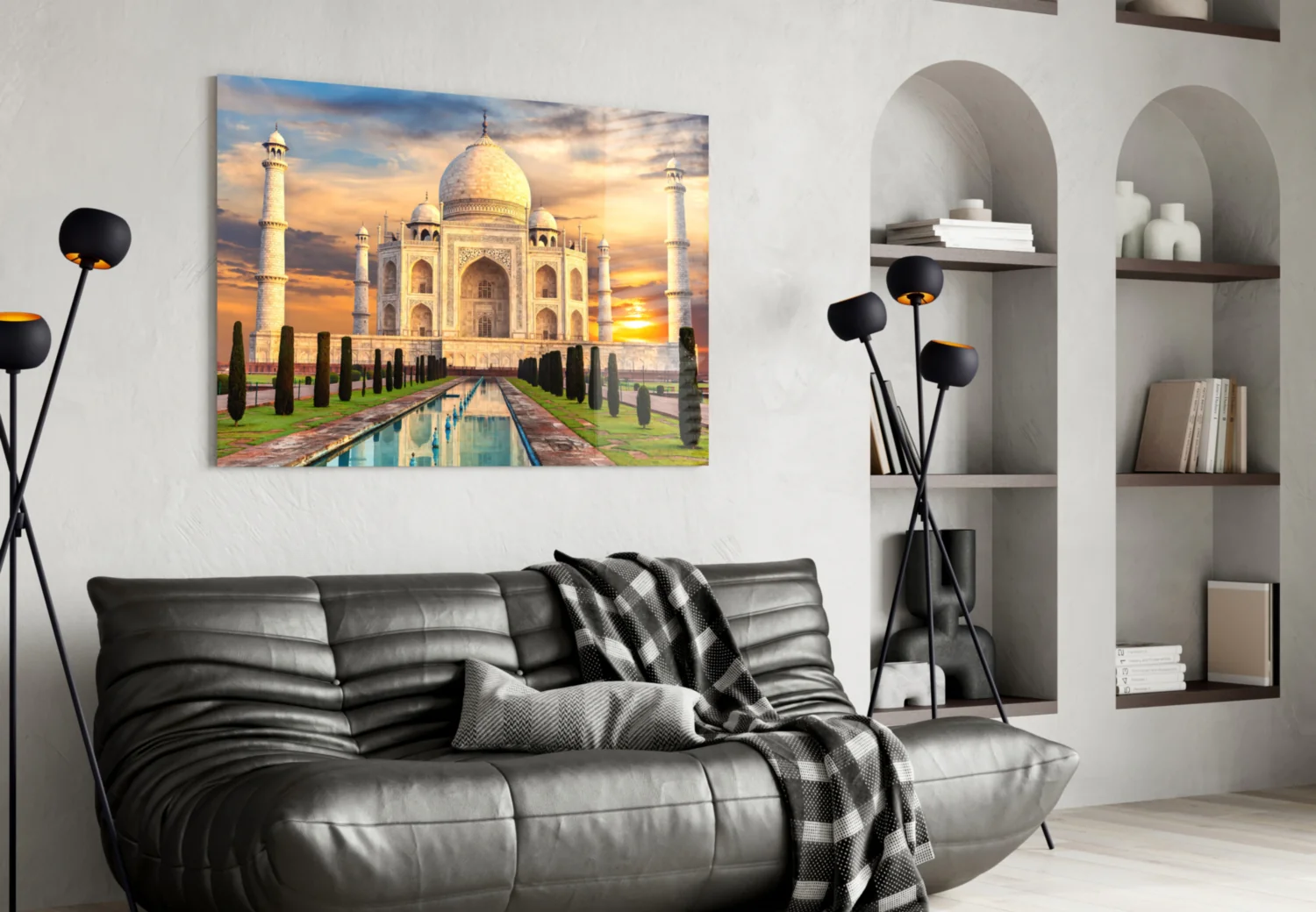 Taj Mahal Glass Wall Art - Image 4