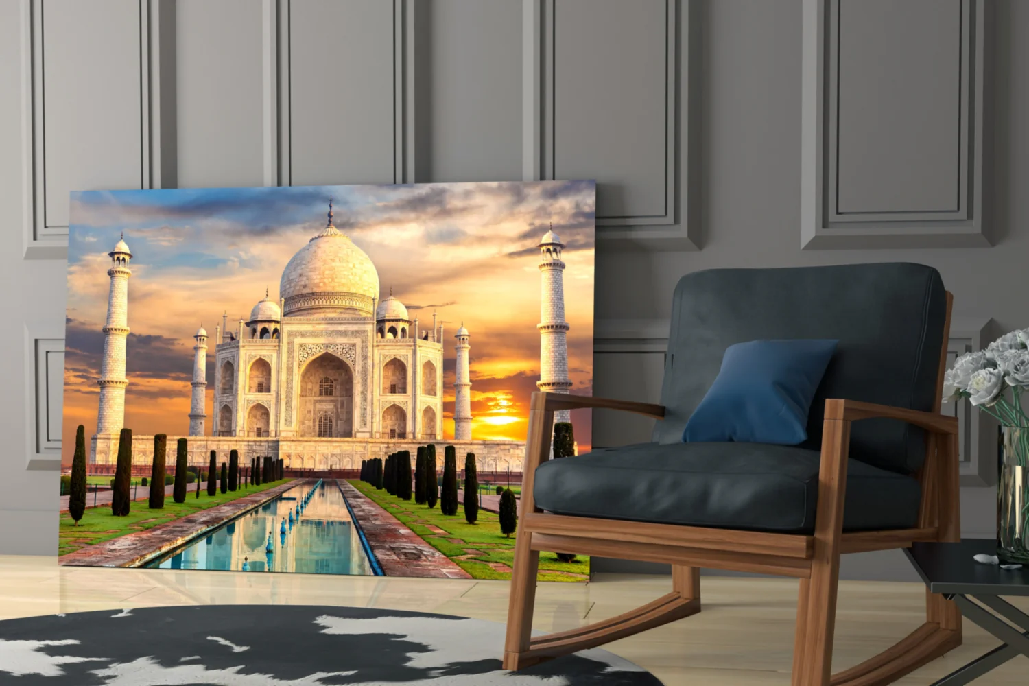 Taj Mahal Glass Wall Art - Image 6