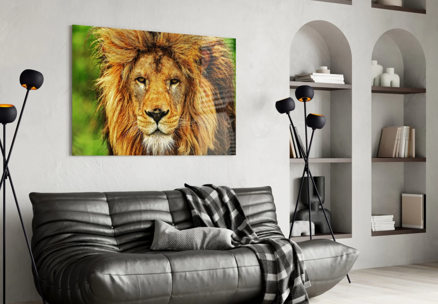 Lion Glass Wall Art - Image 4