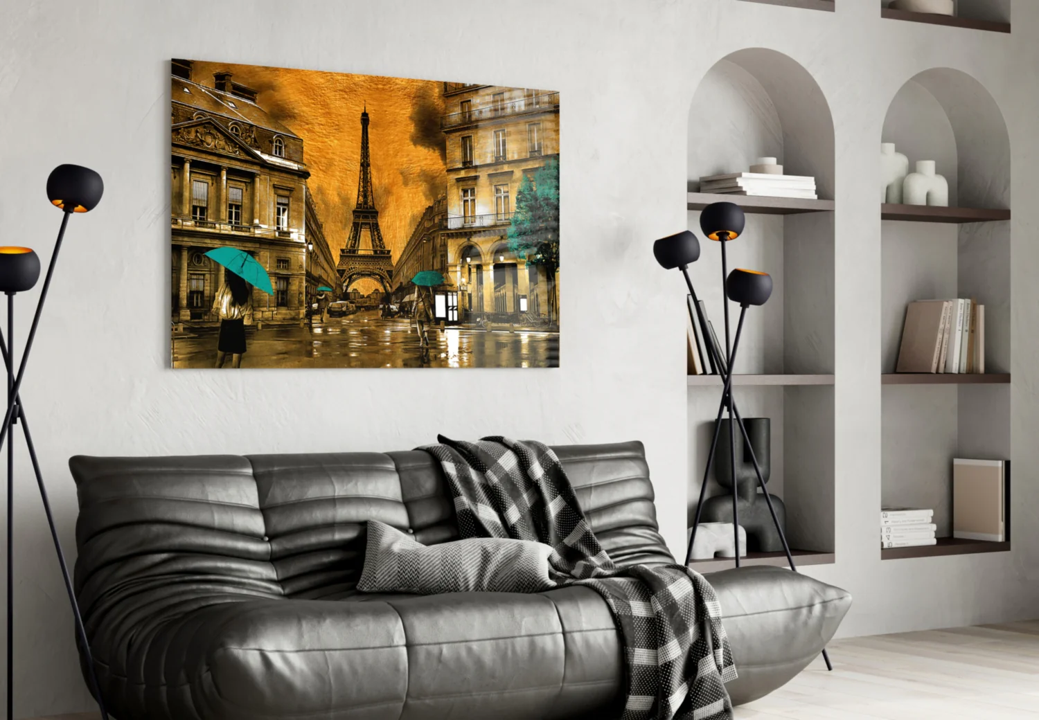 Eiffel Tower Glass Wall Art - Image 4