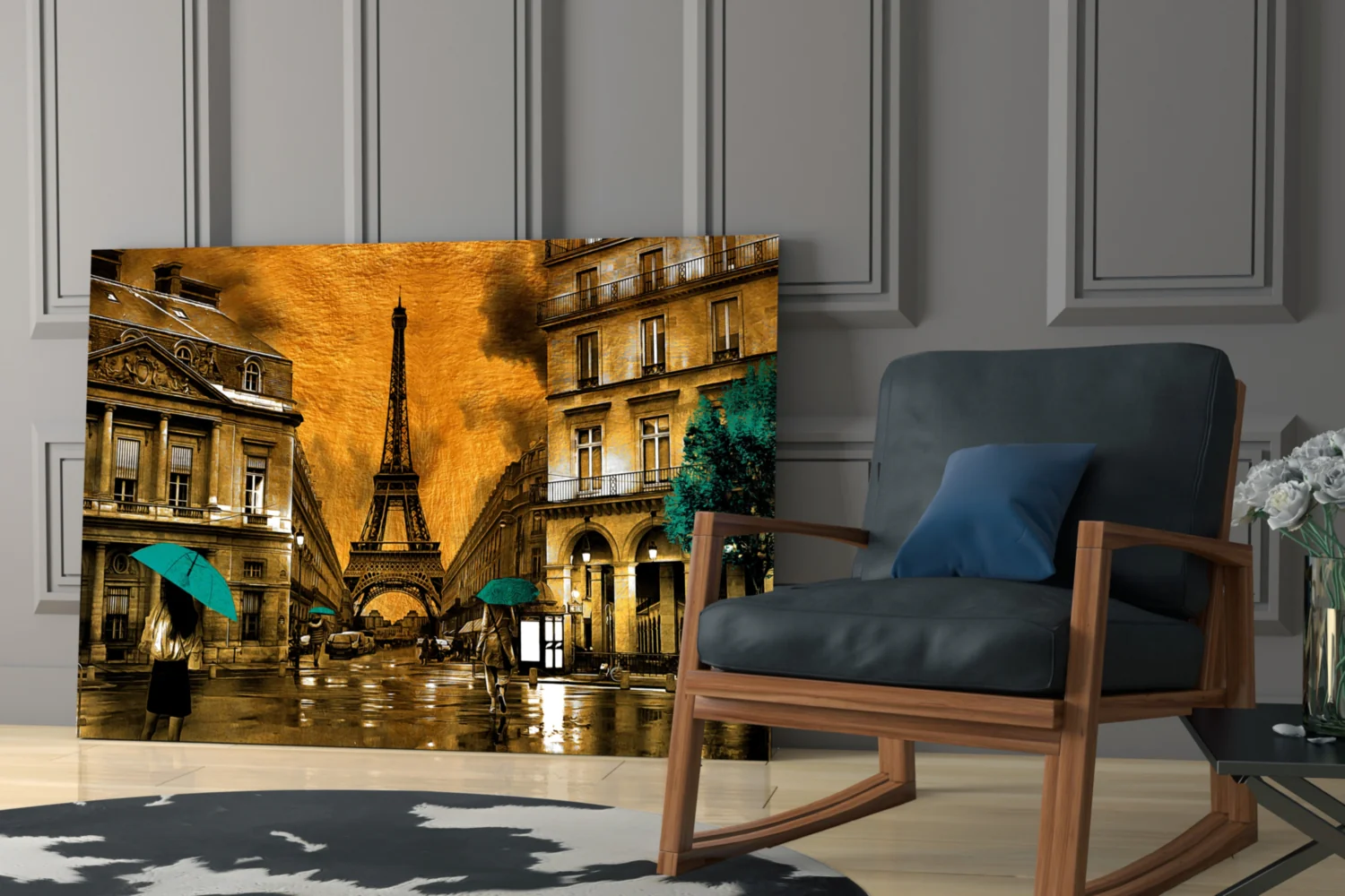 Eiffel Tower Glass Wall Art - Image 6