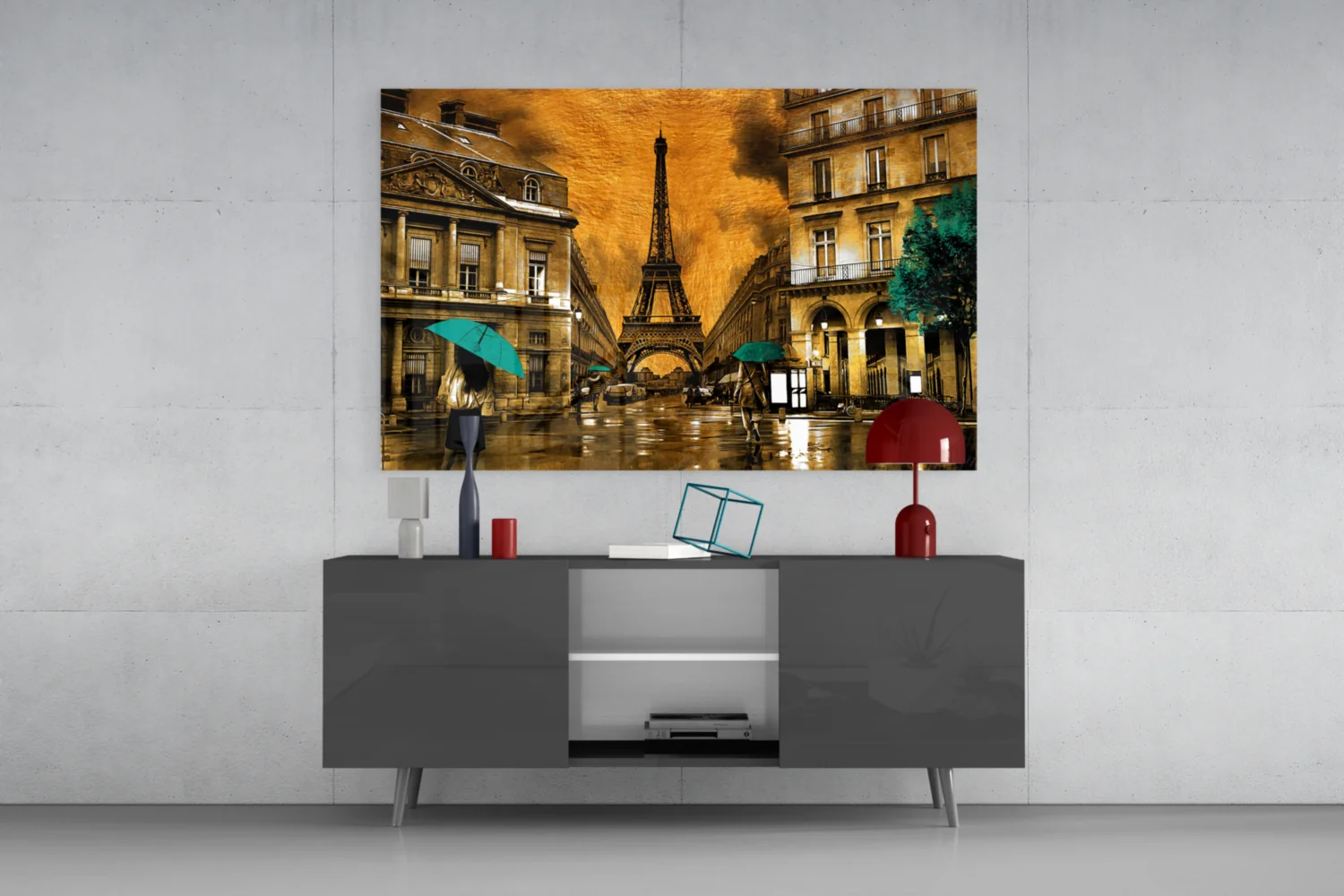 Eiffel Tower Glass Wall Art - Image 8
