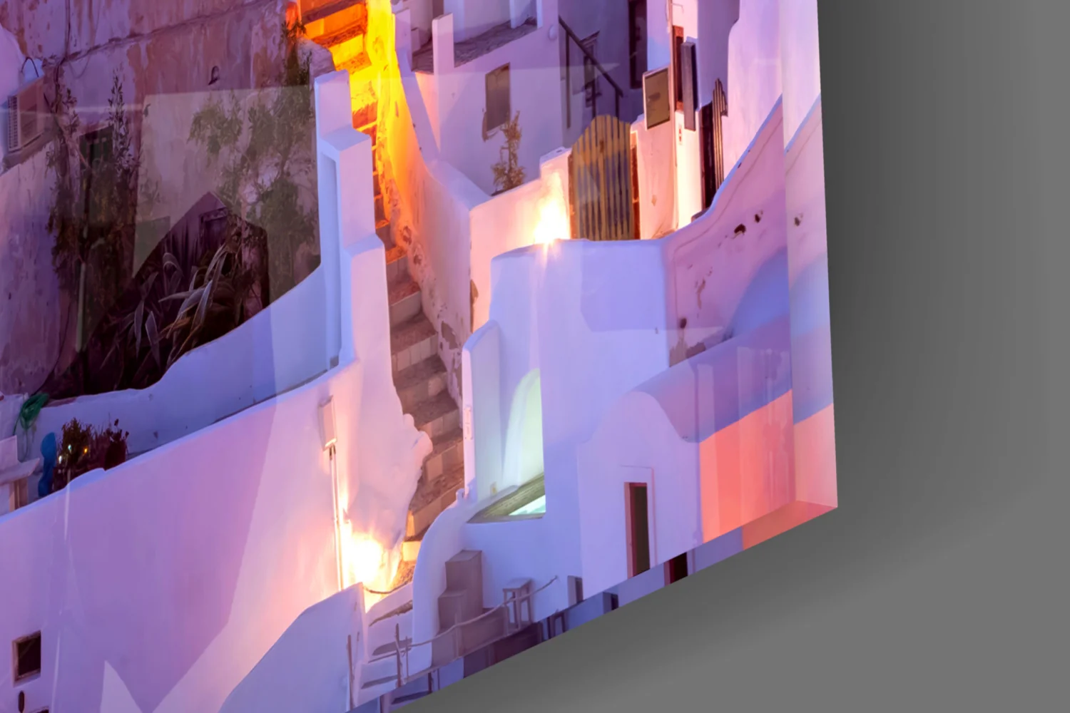 Santorini Glass Wall Art - Image 7