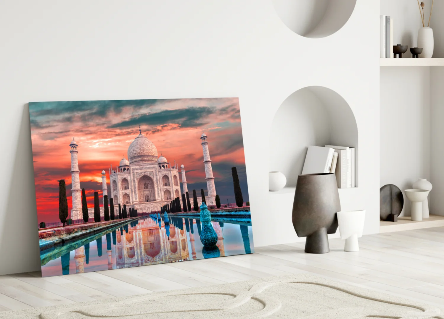 Taj Mahal Glass Wall Art - Image 3