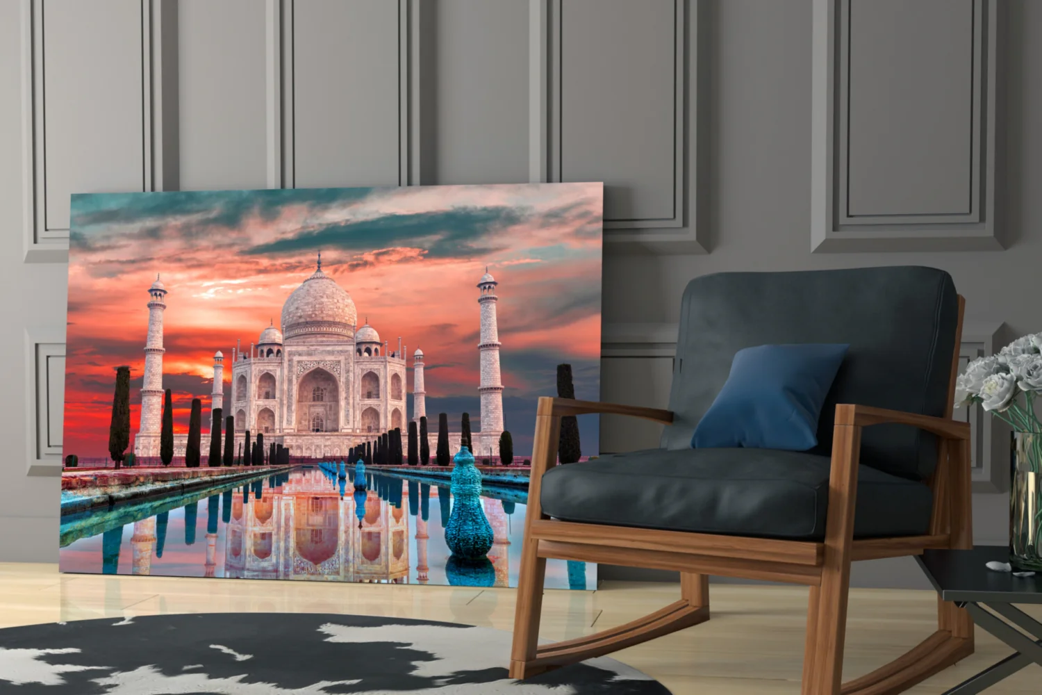 Taj Mahal Glass Wall Art - Image 6