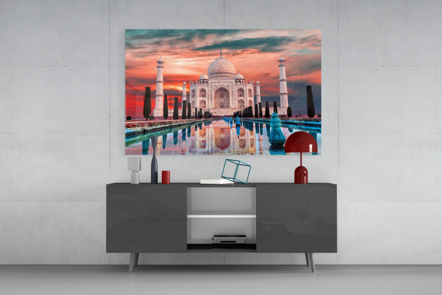 Taj Mahal Glass Wall Art - Image 8