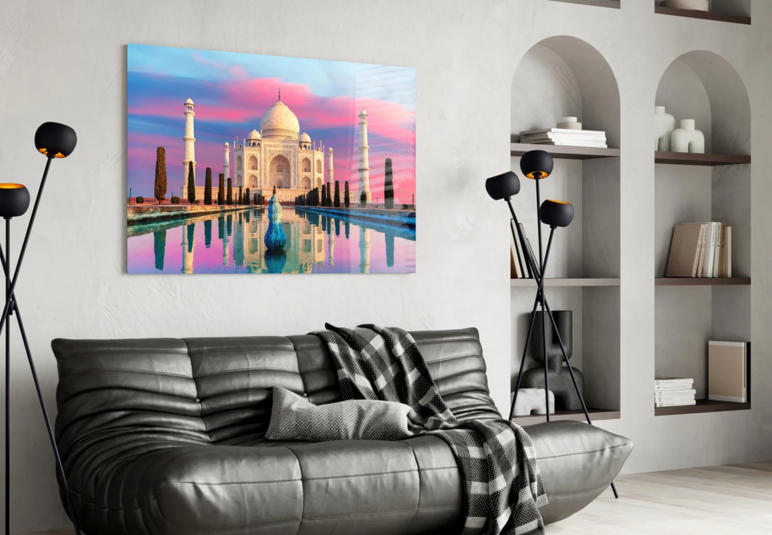 Taj Mahal Glass Wall Art - Image 4