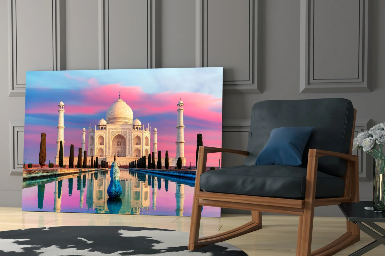 Taj Mahal Glass Wall Art - Image 6