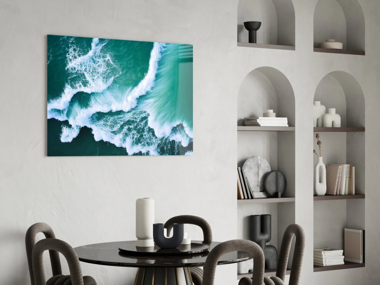 Waves Glass Wall Art - Image 5