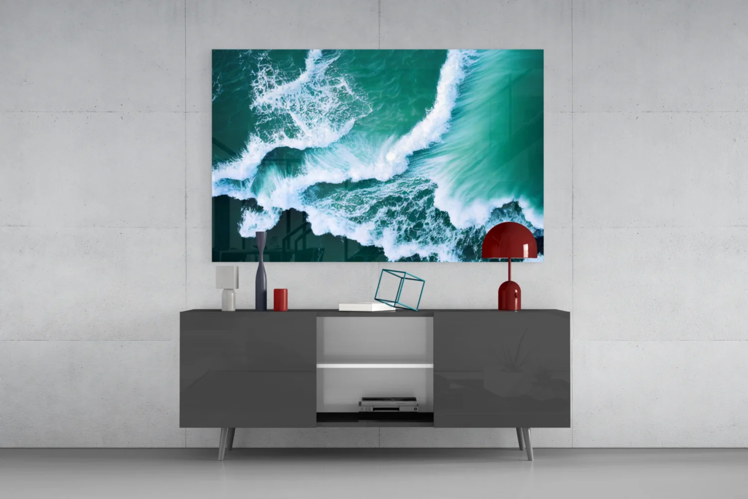 Waves Glass Wall Art - Image 8